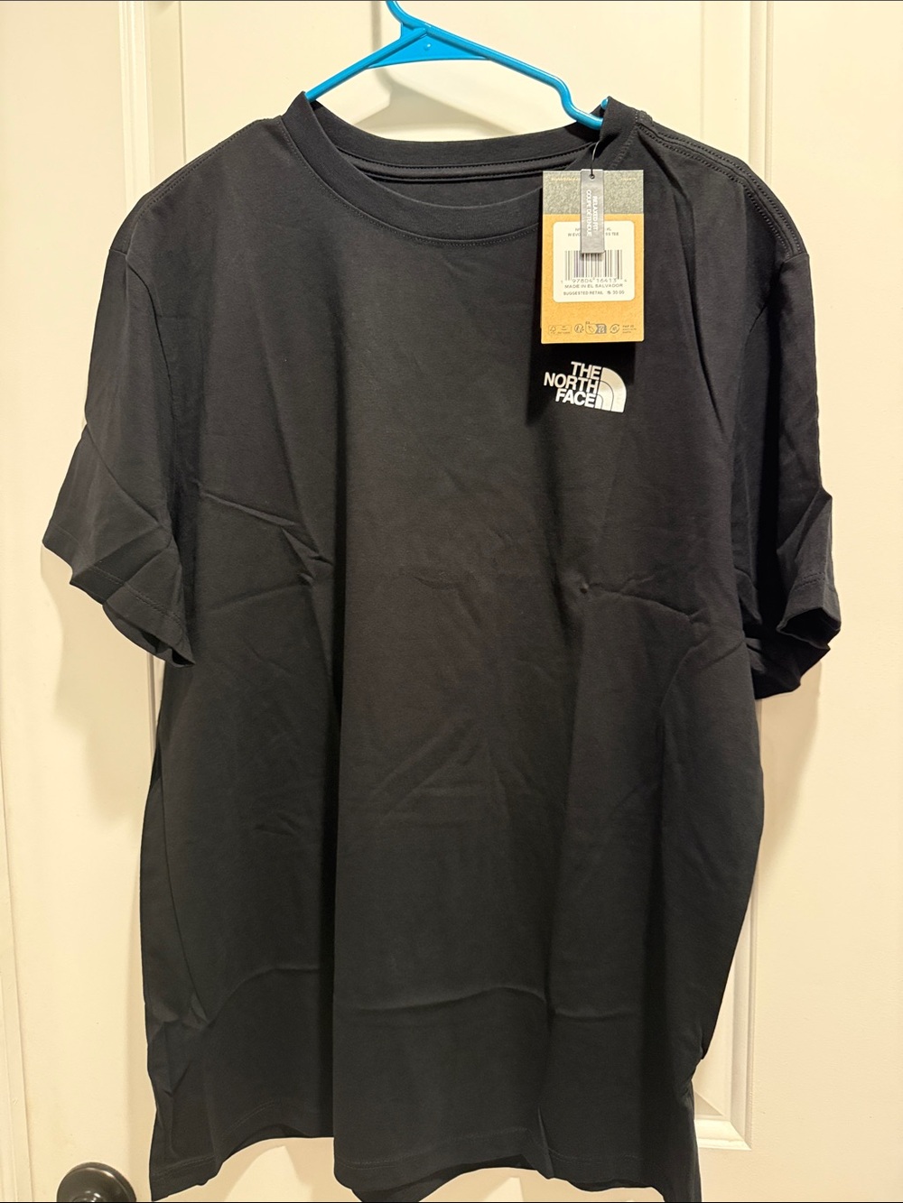 NWT The North Face Black Short Sleeve Logo T-Shirt